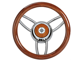 Mahogany 350 mm Bliz Steering Wheel